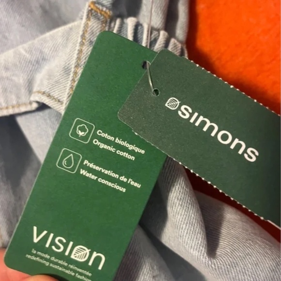 Organic cotton oversized belted denim jacket overshirt NWT - Picture 8 of 15